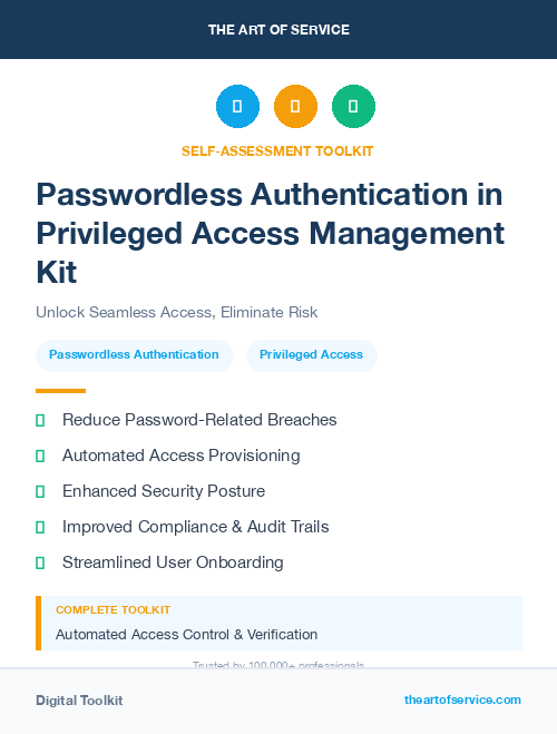 Passwordless Authentication in Privileged Access Management Kit