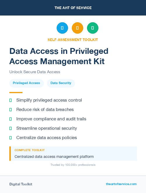 Data Access in Privileged Access Management Kit