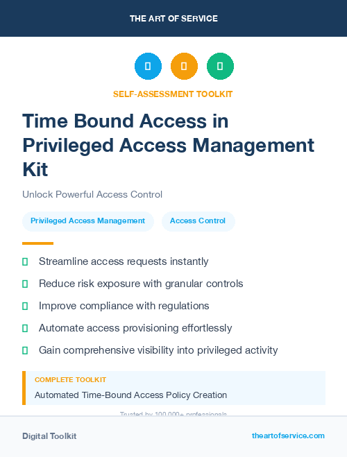 Time Bound Access in Privileged Access Management Kit