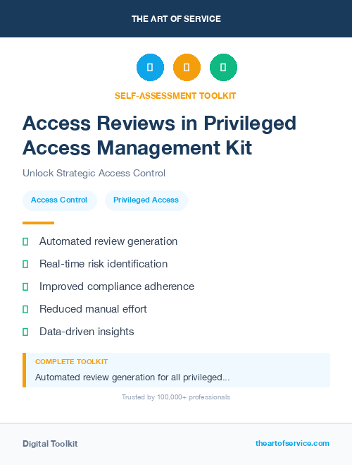Access Reviews in Privileged Access Management Kit