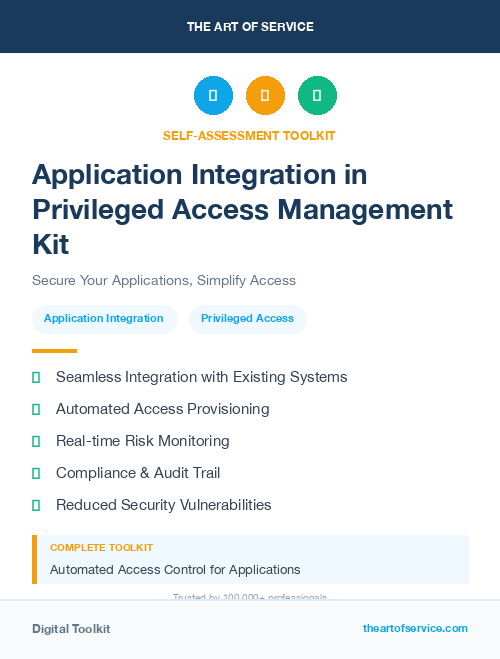 Application Integration in Privileged Access Management Kit