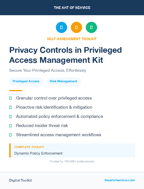 Privacy Controls in Privileged Access Management Kit