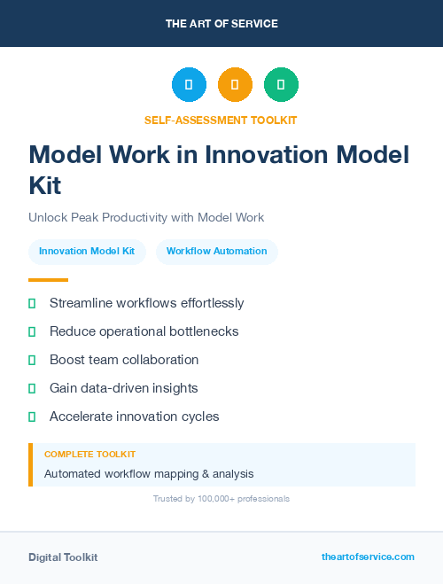 Model Work in Innovation Model Kit