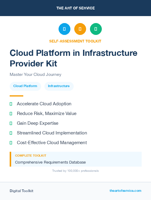 Cloud Platform in Infrastructure Provider Kit