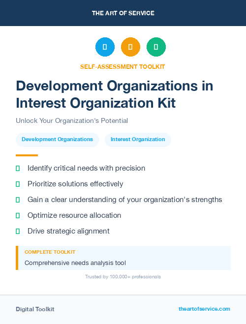 Development Organizations in Interest Organization Kit