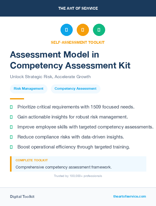 Assessment Model in Competency Assessment Kit