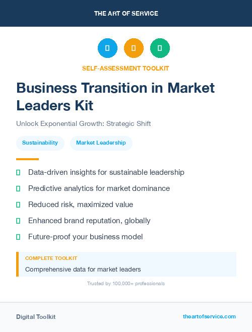 Business Transition in Market Leaders Kit