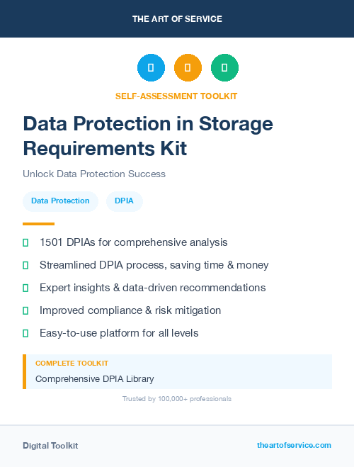 Data Protection in Storage Requirements Kit