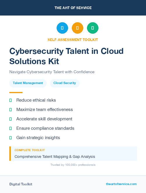 Cybersecurity Talent in Cloud Solutions Kit