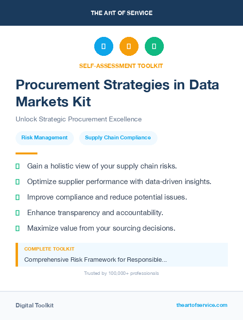Procurement Strategies in Data Markets Kit