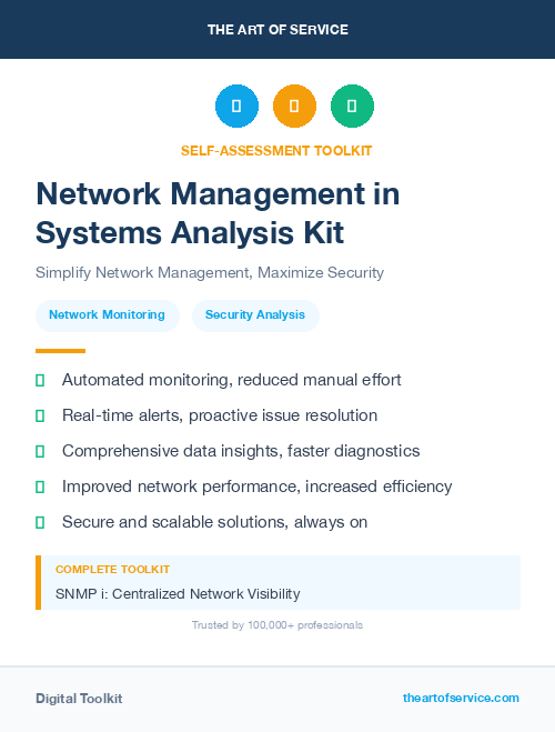 Network Management in Systems Analysis Kit