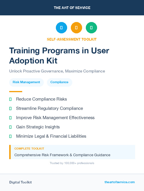 Training Programs in User Adoption Kit
