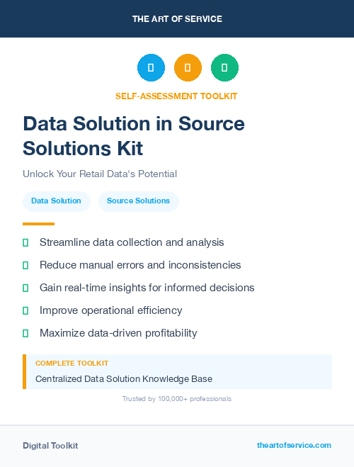 Data Solution in Source Solutions Kit