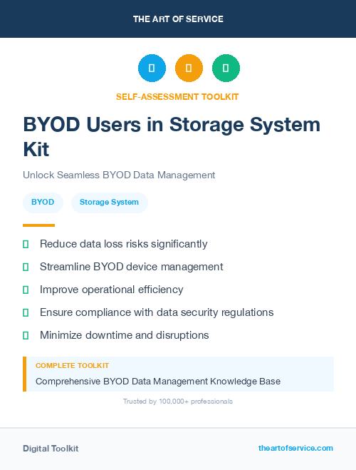 BYOD Users in Storage System Kit