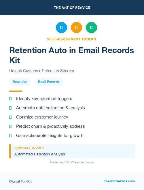 Retention Auto in Email Records Kit