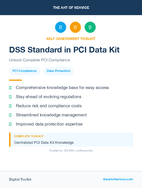 DSS Standard in PCI Data Kit