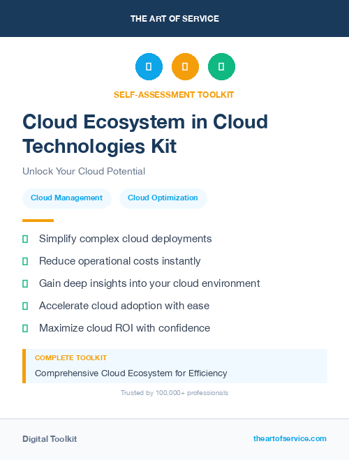 Cloud Ecosystem in Cloud Technologies Kit