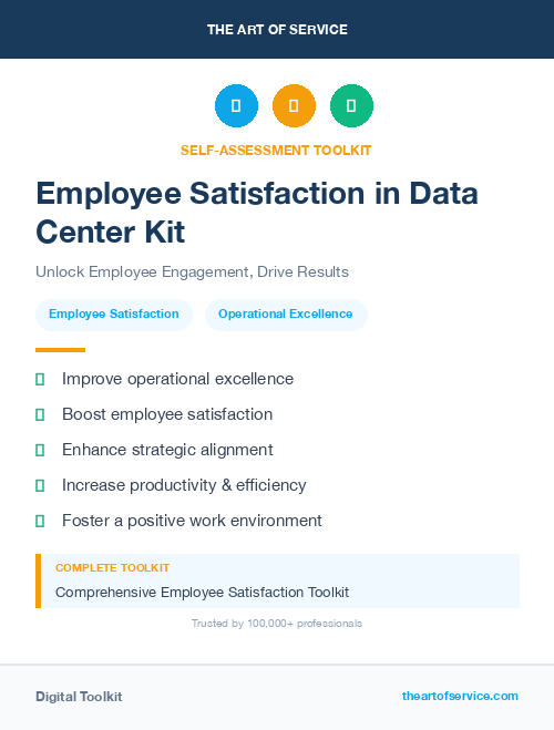 Employee Satisfaction in Data Center Kit