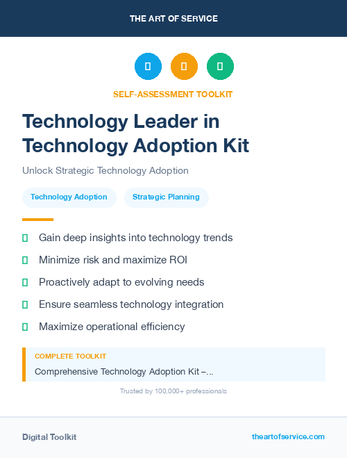 Technology Leader in Technology Adoption Kit