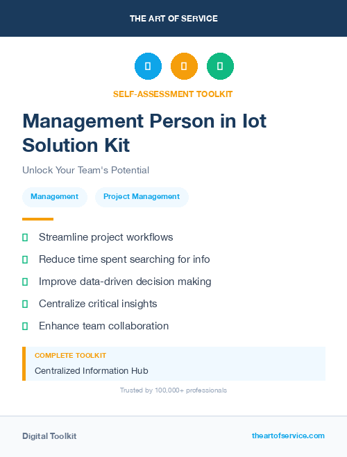 Management Person in Iot Solution Kit