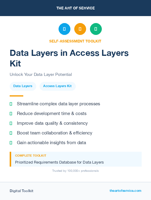 Data Layers in Access Layers Kit