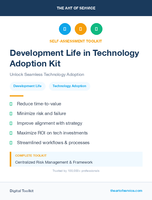 Development Life in Technology Adoption Kit