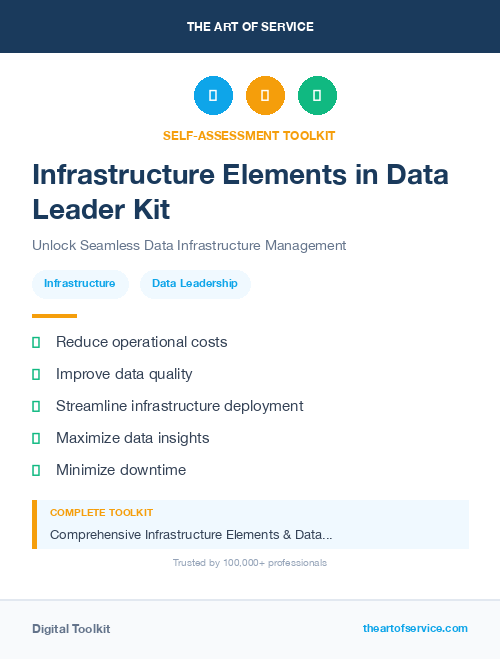 Infrastructure Elements in Data Leader Kit