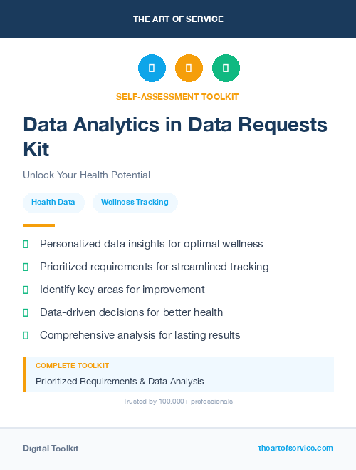Data Analytics in Data Requests Kit