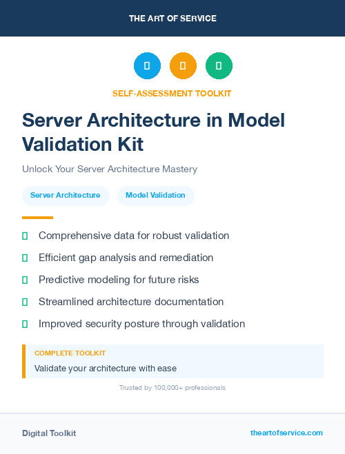 Server Architecture in Model Validation Kit