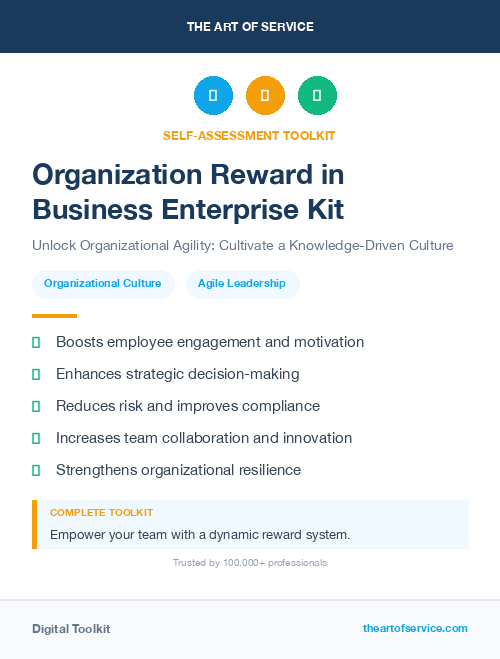 Organization Reward in Business Enterprise Kit