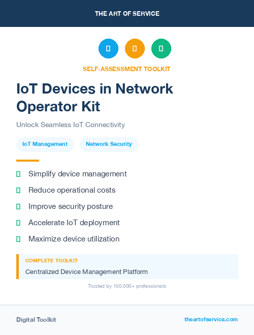 IoT Devices in Network Operator Kit