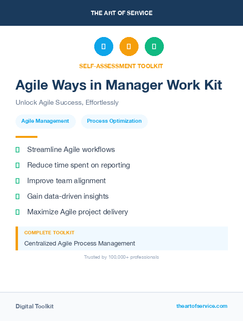 Agile Ways in Manager Work Kit