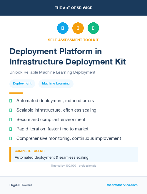 Deployment Platform in Infrastructure Deployment Kit