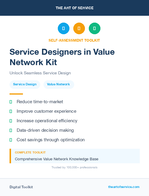 Service Designers in Value Network Kit