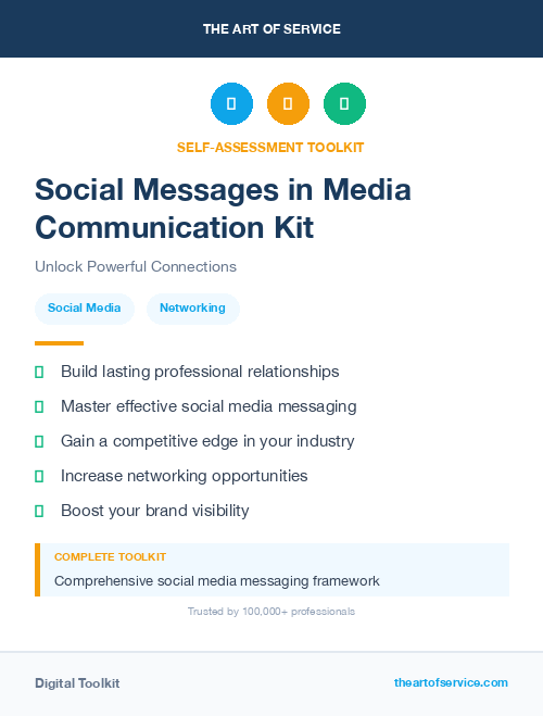 Social Messages in Media Communication Kit