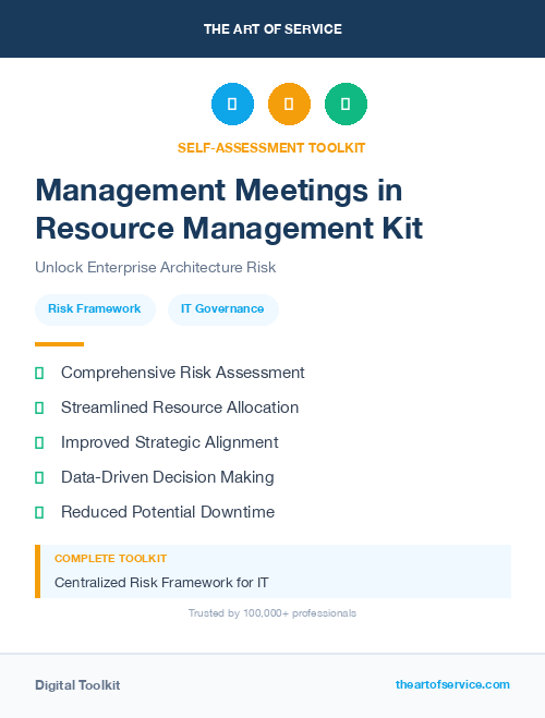 Management Meetings in Resource Management Kit