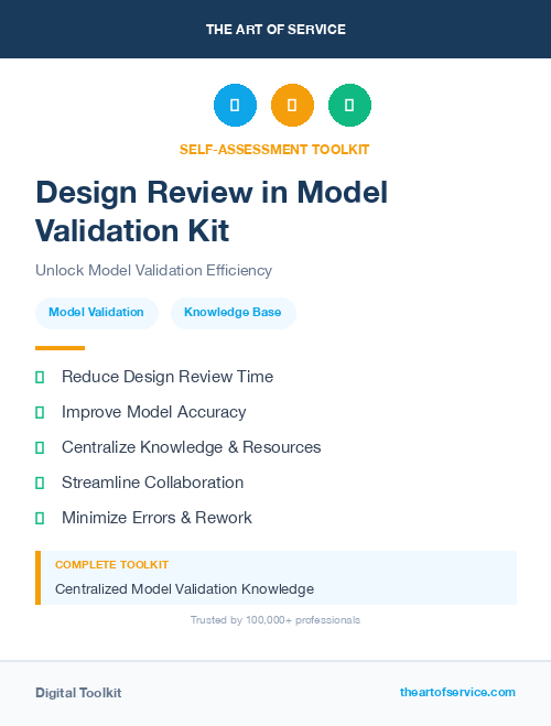 Design Review in Model Validation Kit