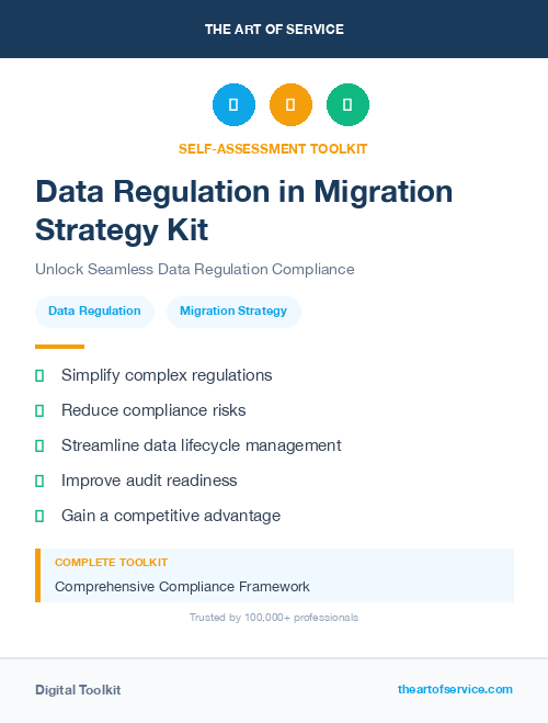 Data Regulation in Migration Strategy Kit