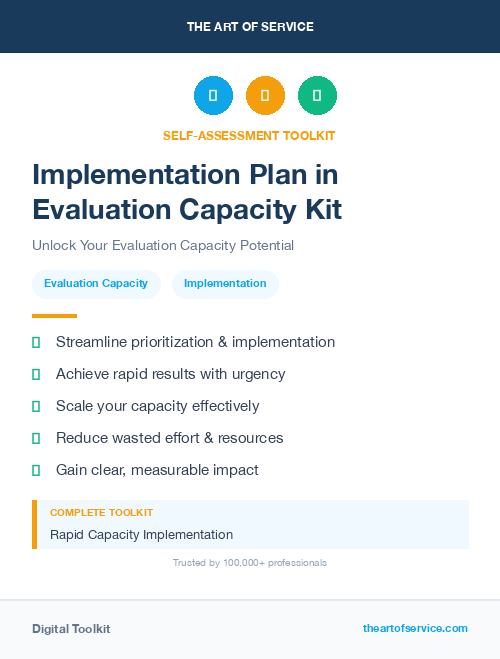 Implementation Plan in Evaluation Capacity Kit
