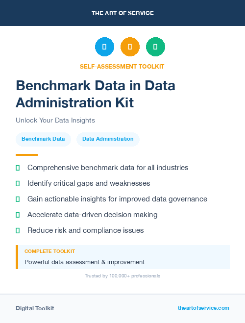 Benchmark Data in Data Administration Kit
