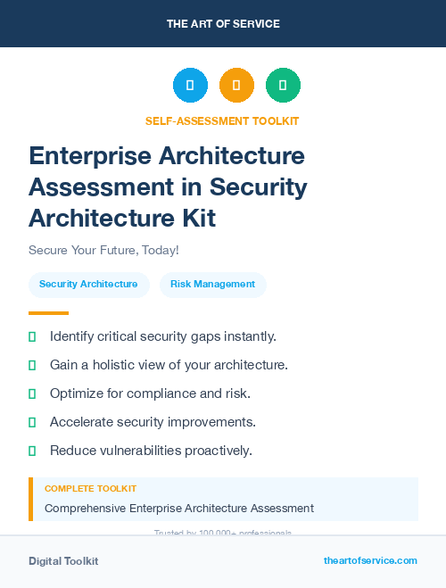 Enterprise Architecture Assessment in Security Architecture Kit