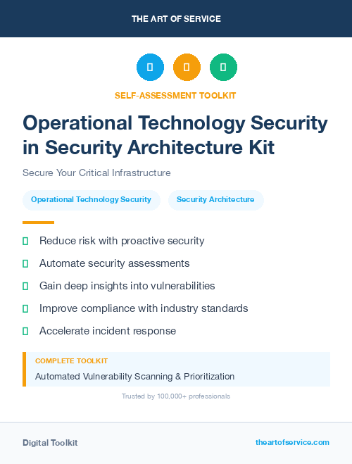 Operational Technology Security in Security Architecture Kit