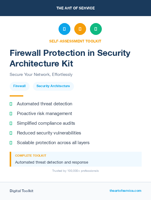 Firewall Protection in Security Architecture Kit