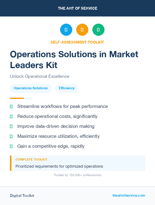 Operations Solutions in Market Leaders Kit