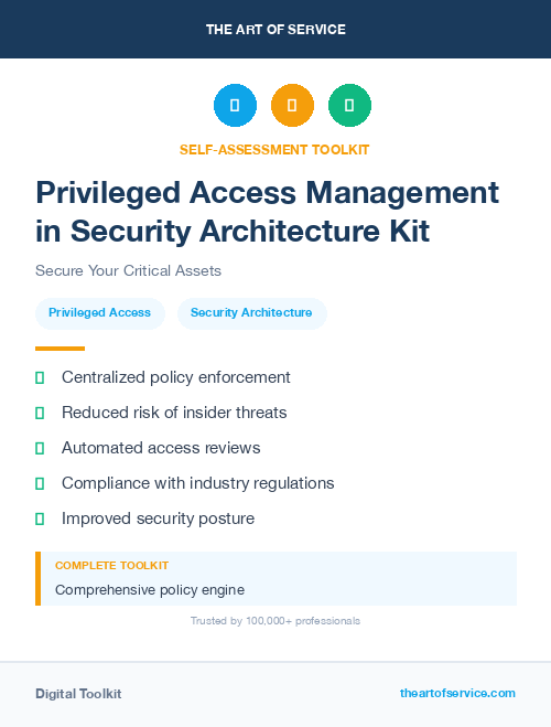 Privileged Access Management in Security Architecture Kit