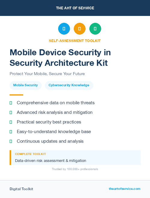 Mobile Device Security in Security Architecture Kit