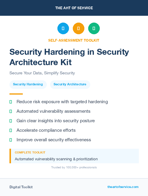 Security Hardening in Security Architecture Kit