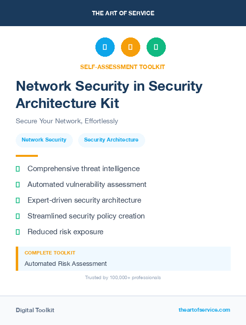 Network Security in Security Architecture Kit