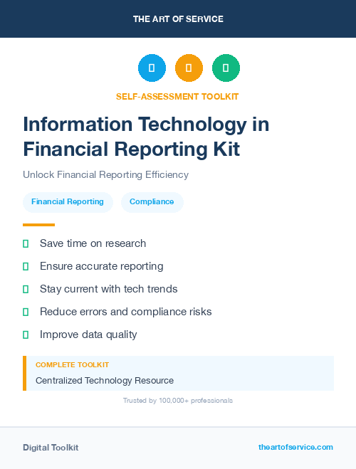Information Technology in Financial Reporting Kit