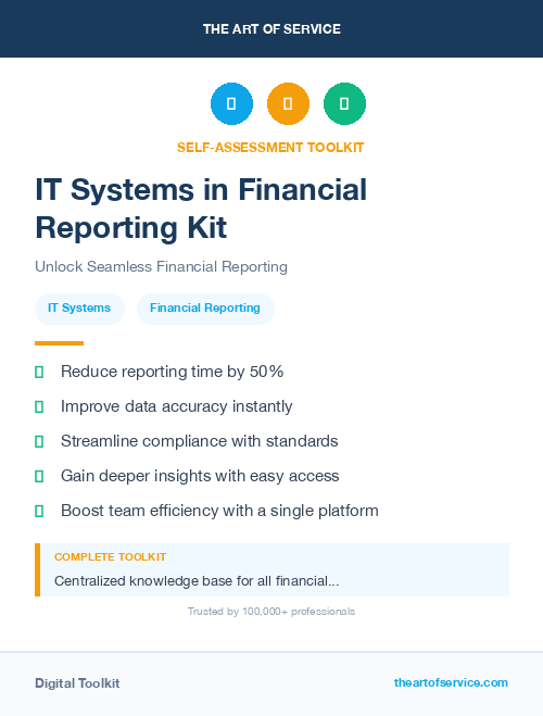 IT Systems in Financial Reporting Kit